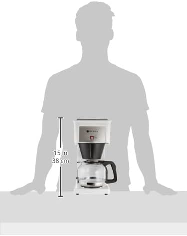 BUNN GRW Velocity Brew 10-Cup Home Coffee Brewer, White