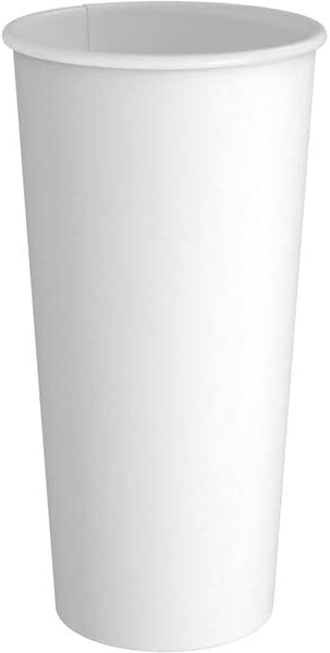 Siptown 20 oz 200 Pack Disposable Paper Cups for Hot Drinks, Coffee, & Tea | Made in USA (20 oz - 200 count)