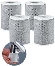 CECEFIN Carbon-Fiber Faucet Extender Aerator-Water-Filter - 4pcs 1um Micro-Porous Chlorine Purifier, High Density Sediment Filtration, 1"(D)*1.47"(H) Filtered Cartridge for CECEFIN Swivel Aerator