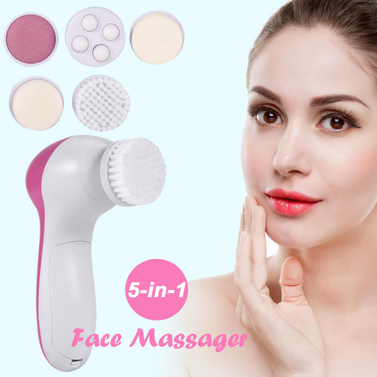 5 in 1 Face Massager for Facial, Removing Blackhead & Exfoliating