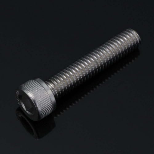 50 PCS Socket Head Cap Screw Assortment Set, M6 x 8mm, 10mm, 12mm, 16mm, and 20mm, Stainless Steel 304, Bright Finish - size: Assortment 8mm to 20mm