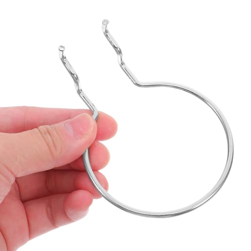 NUOBESTY 10pcs Silver Iron Pegboard Hooks Hardware Accessories for Garage and Craft Room Hanging Board Organizer Hole Board Tool Holders