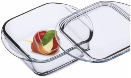 Simax Casserole Dish For Oven, 10 Ounce Mini Glass Baking Dish With Lid, Small, Personal Sized Bakeware and Cookware, Great for Storage, Microwave, Oven, And Dishwasher Safe Borosilicate Glass Dish