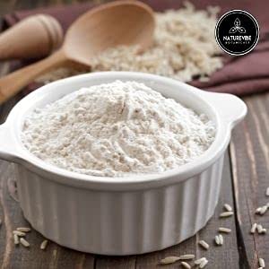 Naturevibe Botanicals White Rice Flour 5lb Premium Quality | Used for Baking and as Thickener