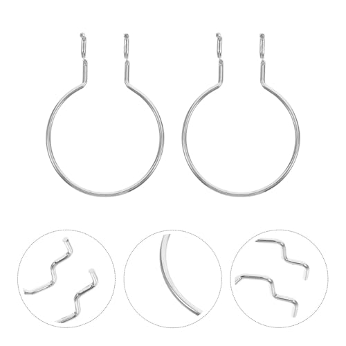 NUOBESTY 10pcs Silver Iron Pegboard Hooks Hardware Accessories for Garage and Craft Room Hanging Board Organizer Hole Board Tool Holders