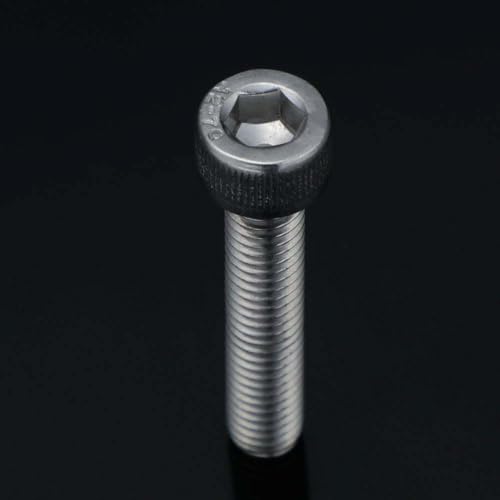 50 PCS Socket Head Cap Screw Assortment Set, M6 x 25mm, 30mm, 35mm, 40mm and 45mm, 18-8 Stainless Steel 304, Bright Finish - size: Assortment 25mm to 45mm