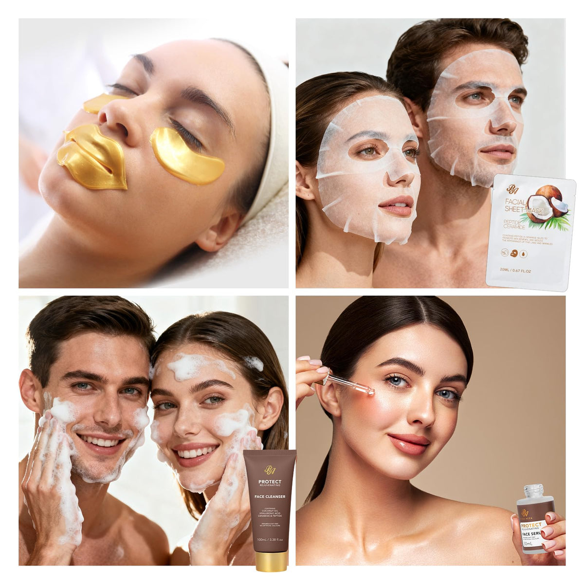 35 Pcs Coconut Vanilla Spa Gift Basket for Women & Men, Face Skin Care Set