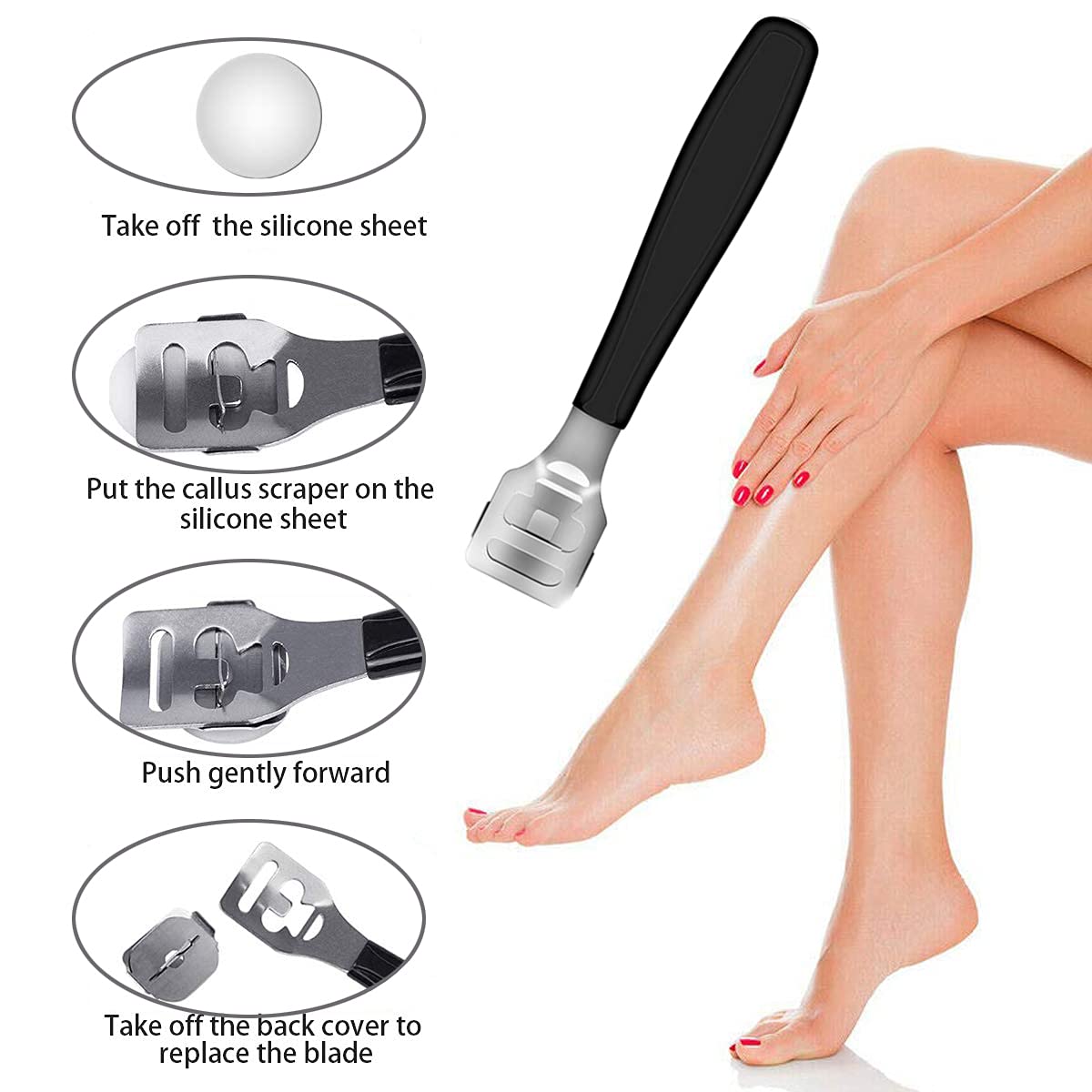 36 in 1 Professional Pedicure Kit, Foot File, Foot Rasp and Callus Remover