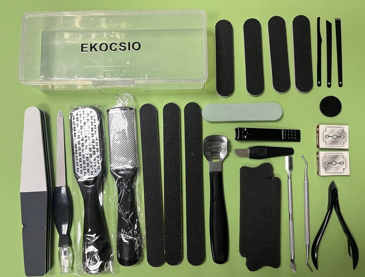 36 in 1 Professional Pedicure Kit, Foot File, Foot Rasp and Callus Remover