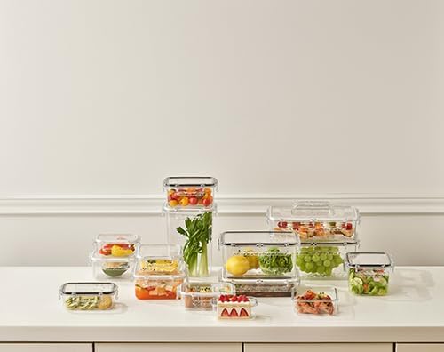 Airtight Food Storage Container with Lid(13.5oz) Leak-Proof Baby Food Box | BPA-Free | Meal Prep | Microwave, Freezer and Dishwasher Safe | Kitchen Fridge Organizer Boxes | Fresher Food
