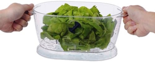Prep Solutions by Progressive Lettuce Keeper Produce Storage Container, 4.7 Quarts, Green (LKS-06) (Pack of 3)