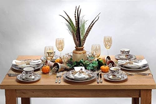 Spode Woodland Majestic Moose Dinner Plate – 10.5 Inch Wildlife Design in Fine Earthenware, Rustic Hunting Collection – Microwave, Dishwasher & Warm Oven Safe, Made in England