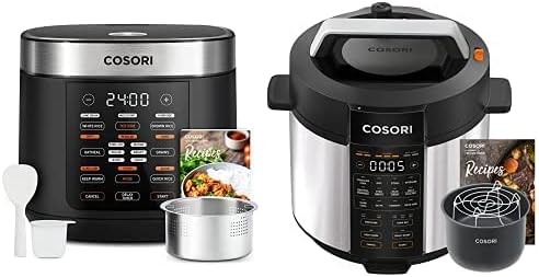 COSORI 10 Cup Rice Cooker + Pressure Cooker with 18 Functions & 13 Presets, Including Rice, Slow Cook, Steam, Saute, Sous Vide