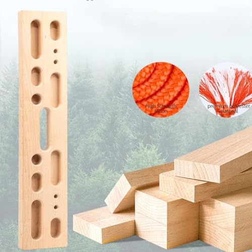 Rock Climbing Fingerboard Heavy Duty Portable Trainer | Rock Climbing Pull Up Bar Grip Trainer for Climbers Beginner Men Women Home Gym Indoor Fitness Workout