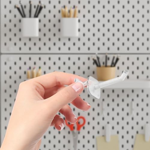 50pcs Plastic Pegboard Hooks 5cm Small Hanging Board Hooks for Garage Organization and Workshop Tool Storage
