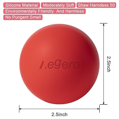 Massage Lacrosse Balls for Myofascial Release,Yoga Deep Tissue Massage,Trigger Point Therapy and Foot Plantar Fasciitis,Muscle Soreness Massager Ball (2Pack,Orange and Grey) | Yoga Deep Tissue Massage,Trigger Point Therapy and Foot Plantar Fasciitis,Muscl