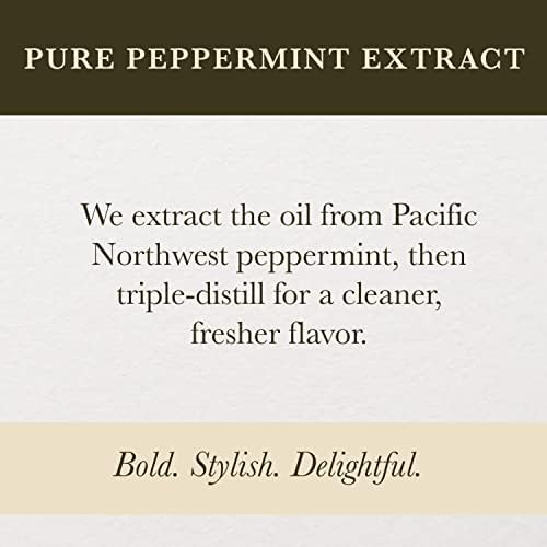 Cook's Pure Peppermint Extract,For Ice Creams, Candies, Icings, Cookies and Beverages, 4 oz