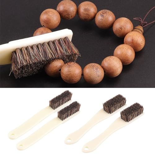 2pcs Long Handle Firm Bouldering Brush Bouldering Brush with Thick Hairs Bristles Tool Firm - color: Brown Large