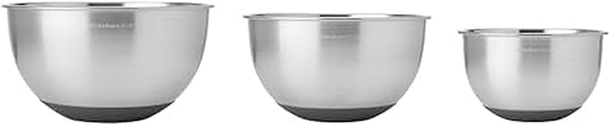 KitchenAid Stainless Steel Mixing Bowls, Set Of 3