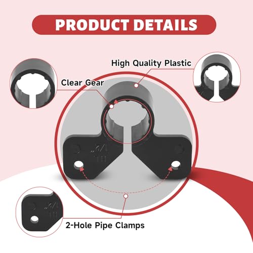 500-Pack EFIELD 1-inch Suspension Pipe Clamps For Pex, Copper, CPVC Pipe, (PPSU1807174-500PCS) - size: 1''-P500, style: Suspension