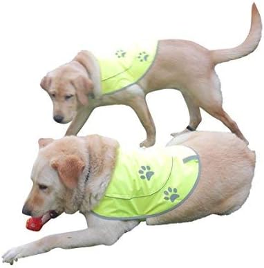 Dog Reflective Vest - Comfortable Jacket Safety Hunting, High Visibility for Dogs with Elastic Straps and Clasp Closure- Orange,X- Large