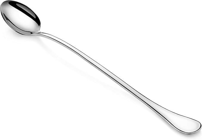 Artaste Rain 18/10 Stainless Steel (Silver (Set of 6), Iced Tea Spoons (9.5-Inch))