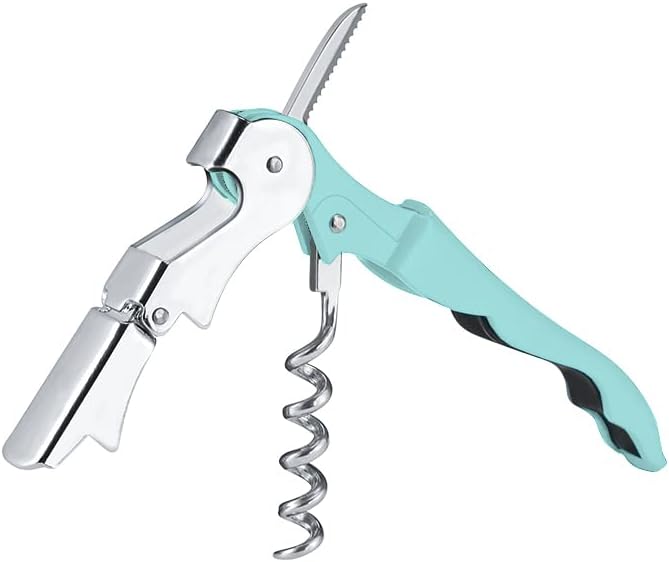 Professional Waiter Corkscrew Wine Openers Set, Heavy Duty Stainless Steel Hinges Wine Key for Restaurant Waiters, Sommelier, Bartenders