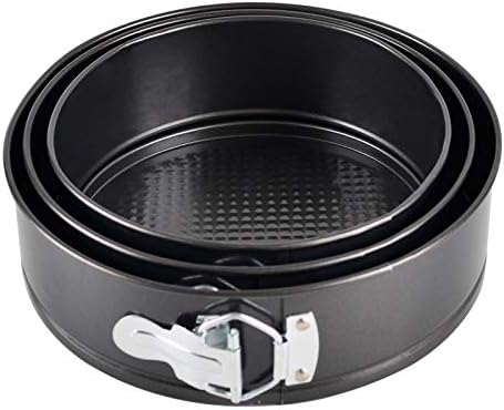 Falytemow Nonstick Springform Pan with Removable Bottom 3 Pieces Cake Molds of Round Leakproof Cheesecakes Pan Bakeware Set