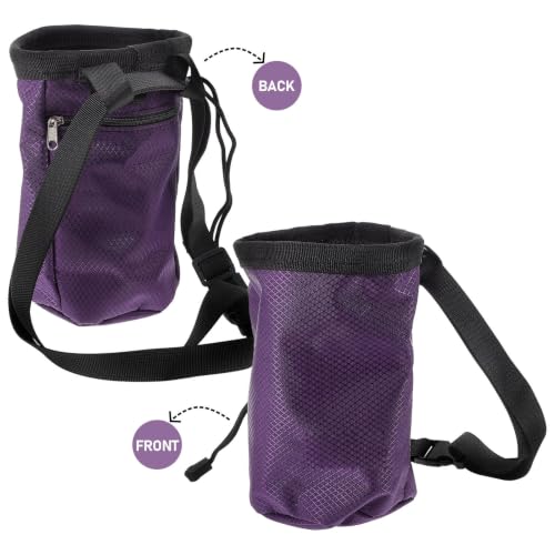 Large Capacity Outdoor Climbing Chalk Bag Made of Sturdy Oxford Cloth and Soft Fleece, Designed to Prevent Slipping and Enhance Grip for Rock Climbing and Bouldering Activities