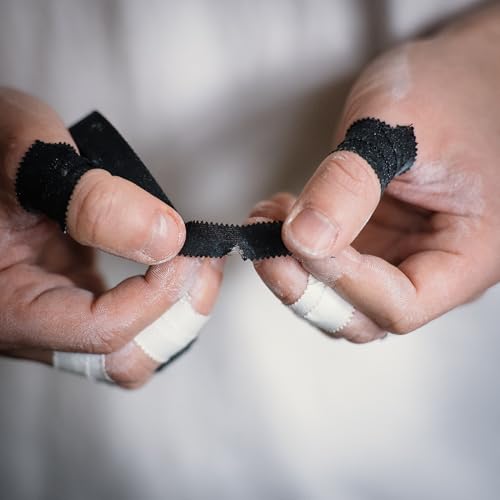 WARM BODY COLD MIND Athletic Finger Tape - 0.5inch x 33ft - Sport Tape for Fingers, Strong Hand Wrap for Crossfit, Weightlifting, Jiu Jitsu, Rock Climbing - color: 6 Rolls White (33ft)