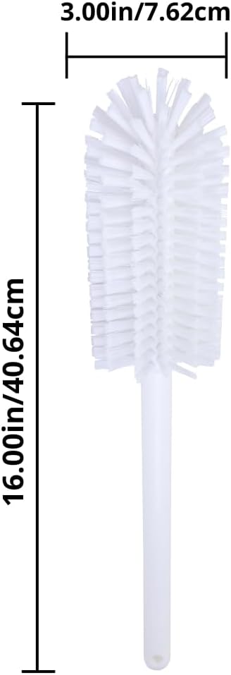 SPARTA Scrub Brush Bottle Brush, Dishwasher Safe Brush with Hanging Hole for Cleaning, Plastic, 16 Inches, Pink