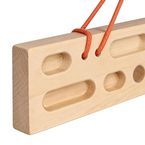 Rock Climbing Fingerboard Heavy Duty Portable Trainer | Rock Climbing Pull Up Bar Grip Trainer for Climbers Beginner Men Women Home Gym Indoor Fitness Workout
