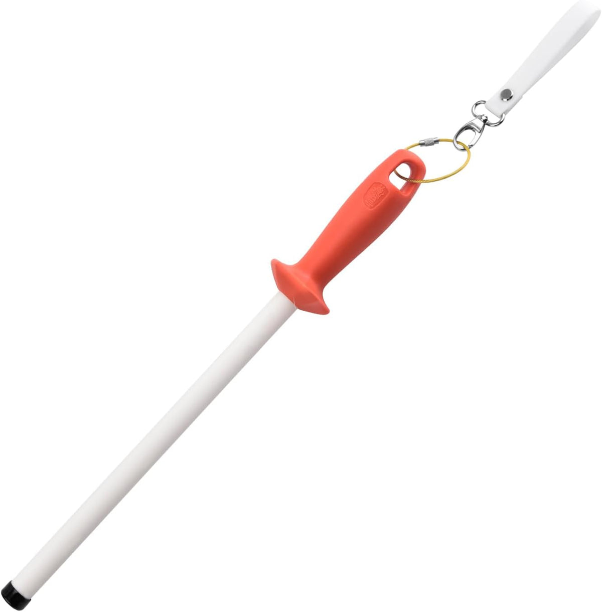 Ceramic Knife Sharpener Rod for Chefs and Home Cooks, Ceramic Honing Rod,Sharpening Steel for Kitchen Knives, Steak Blades (10 inch)