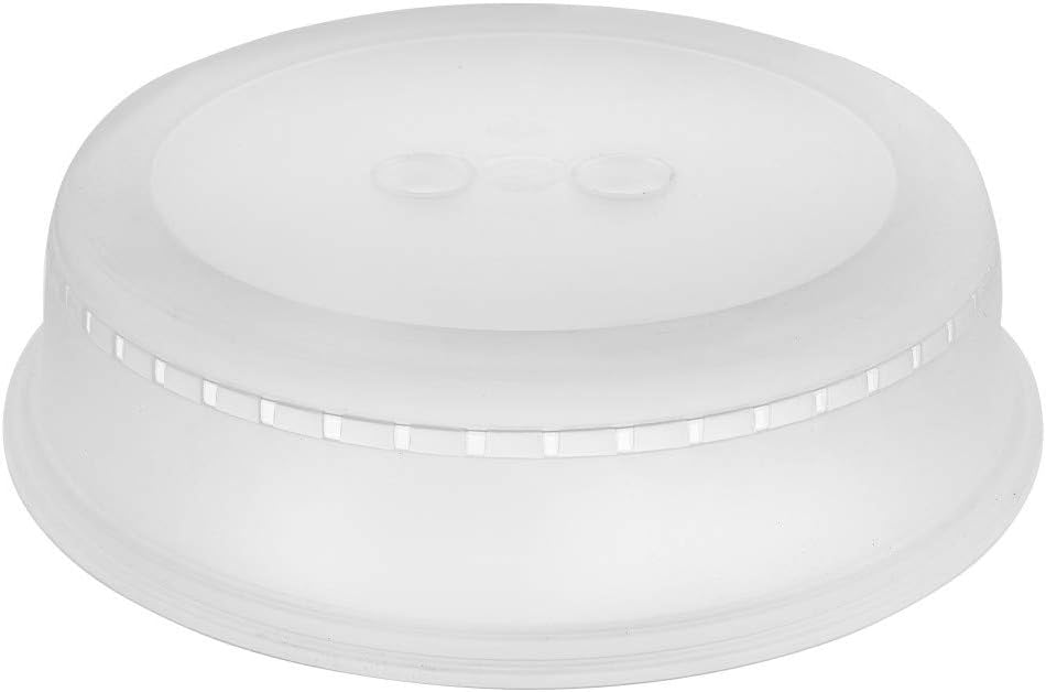 YBM Home Microwave Splatter Cover Keeps Your Microwave Spotless During Food Heating, Anti-Splatter Plate Lid Cover, BPA Free and Dishwasher Safe (1, 3.25x11x10)