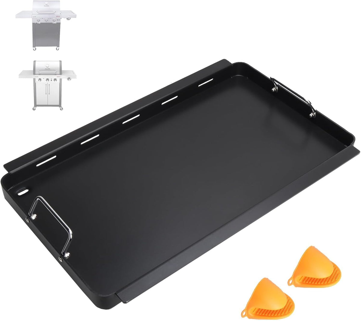 17" Griddle Insert Parts for Charbroil TRU Infrared 3 Burner 463242516 466242515 466242516 466242615 466242616 463355220 463342420 Grill Griddle Insert for Charbroil Grill Replacement Parts