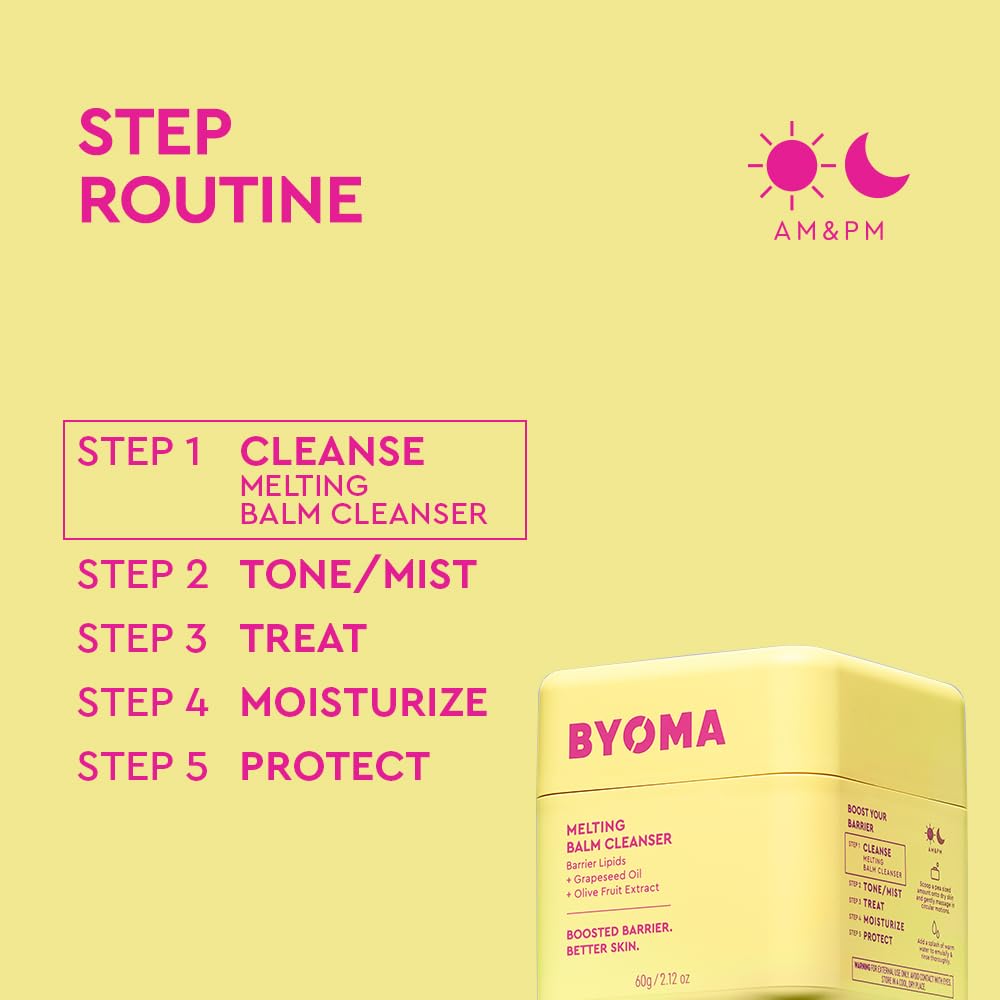BYOMA Melting Balm Facial Cleanser, Buttery Soft Cleansing Balm (60g)