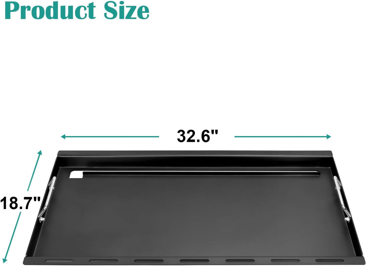 Full-Size Griddle Inserts for Weber Genesis II 400 Series Gas Grill, Flat Top Grill Griddle for Weber GS4 Genesis II E-410 S-410 E-435 S-435 E-440 S-440, Replace for 6789 Ful Size Griddle