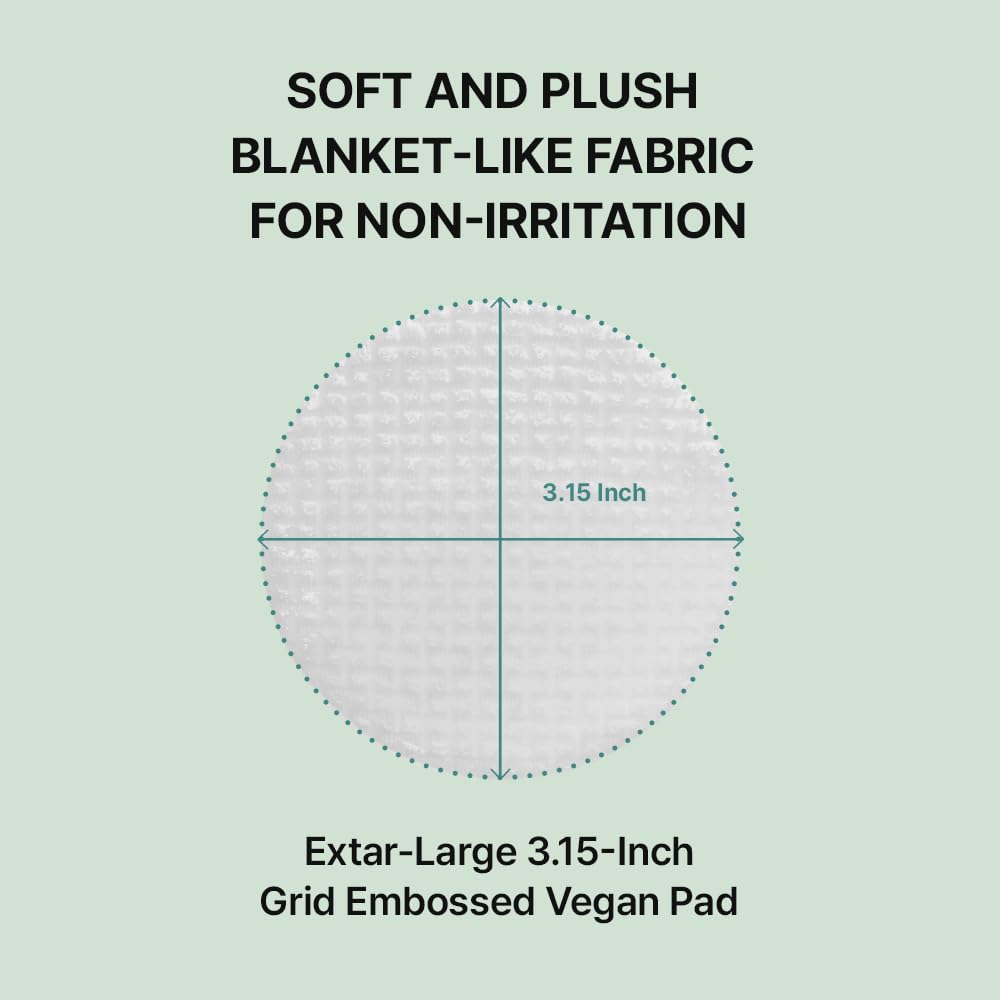 NEEDLY Mild Cleansing Pad, Makeup Remover for Sensitive Skin (60 Pads), Triple Deep Cleansing, Barrier Care with Only Two Surfactants & Panthenol, Extra-Large Soft Vegan Pad, Korean Skincare