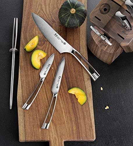 Cangshan N1 Series 1022612 German Steel Forged 8-Piece Knife Block Set, Walnut