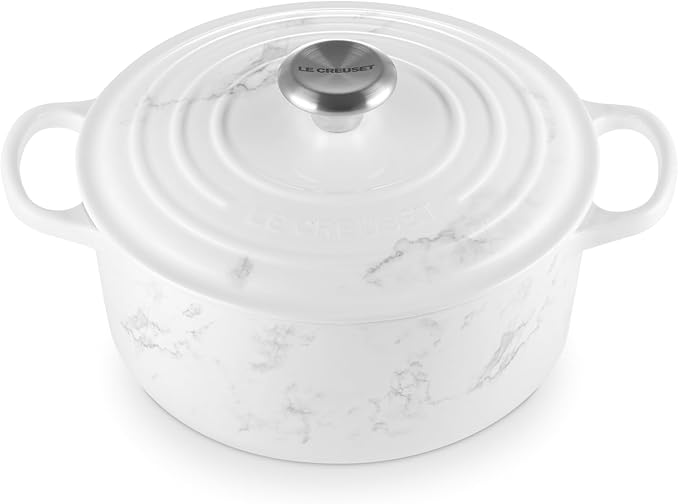 Le Creuset Enameled Cast Iron Signature Round Dutch Oven, 4.5 qt., Marble