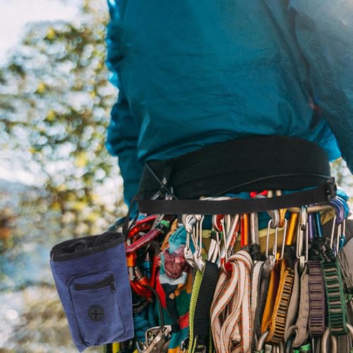 Outanaya Bouldering Chalk Bag Rock Climbing Chalk Holder with Storage Pouch and Waist Belt for Outdoor Climbing and Gymnastics