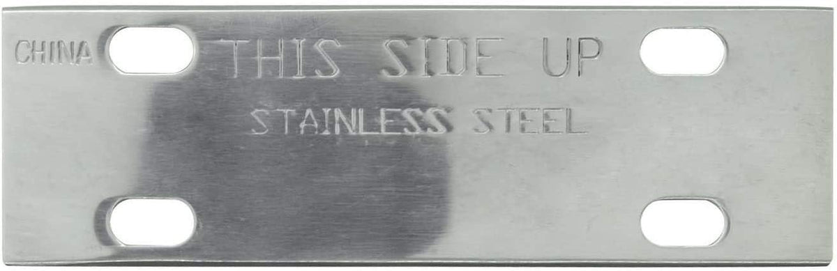 Chef Master Stainless Steel Replacement Blade Griddle Scraper, 5 1/2" Wide x 1.2mm Thick Stainless Steel Reversible Blade, Fits Most Scrapers, Double Beveled Edge for Chrome Griddle by FryOilSaver Co.