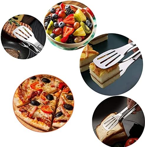 Serving Tongs Kitchen Tongs,Buffet Tongs, Stainless Steel Food Tong Serving Tong,small tongs 6 Pack (12 Inch)