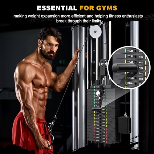 EVERYMATE Weight Stack Pin, Gym Pins for Weight Stack Machine, Weight Stack Extender Pin for Commercial Gym and Home Gym, Strength Training Equipment Attachments - color: ‎Dia:10mm Length:110mm