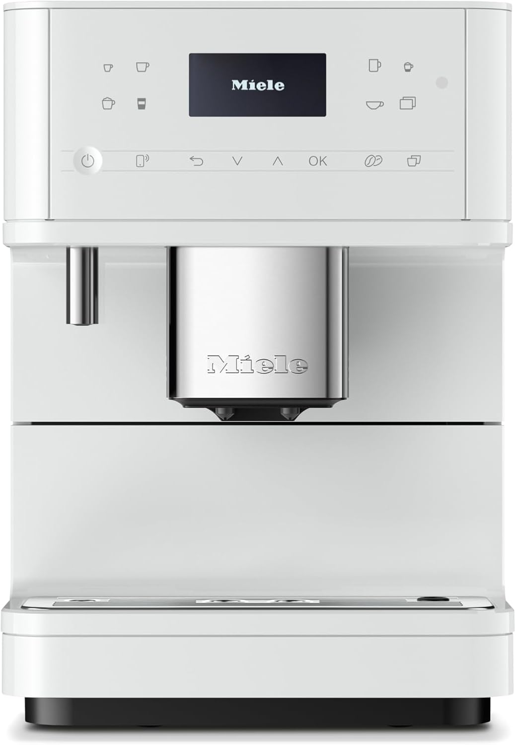 Miele CM 6160 MilkPerfection Automatic Coffee Machine - OneTouch for Two, AromaticSystem, 4 individual profiles, DoubleShot, WiFi-compatible, LED lighting, easy cleaning, in Lotus White