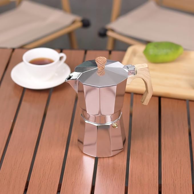 wedrink Stovetop Espresso Maker Aluminum Moka Pot 6 Cups Cuban Coffee Maker Stovetop Coffee Maker Moka Italian Espresso