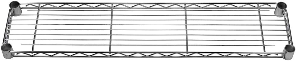 Shelving Inc. 8" d x 36" w Chrome Wire Shelving with 3 Tier Shelves, Weight Capacity 800lbs Per Shelf