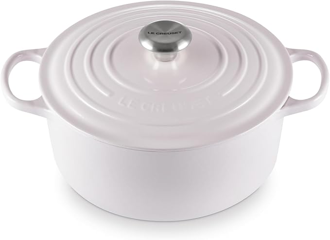 Le Creuset Enameled Cast Iron Signature Round Dutch Oven, 5.5 qt., Shallot