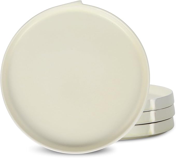 Stone Lain Bao 4-Piece Dinner Plate Set Stoneware, Beige