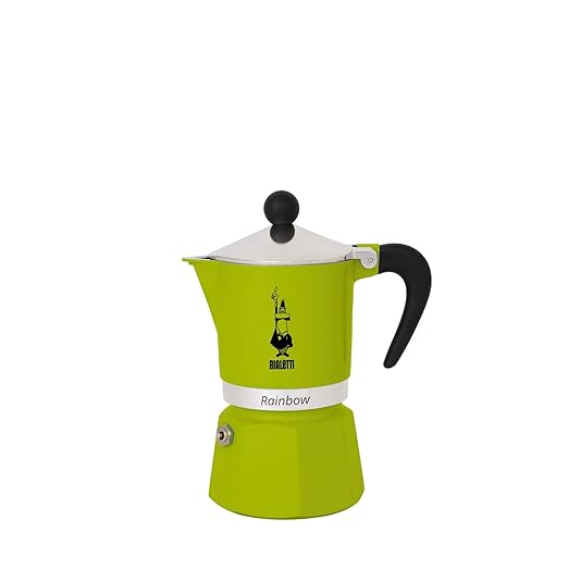 Bialetti Moka Express Rainbow (Green, 3 Cups)